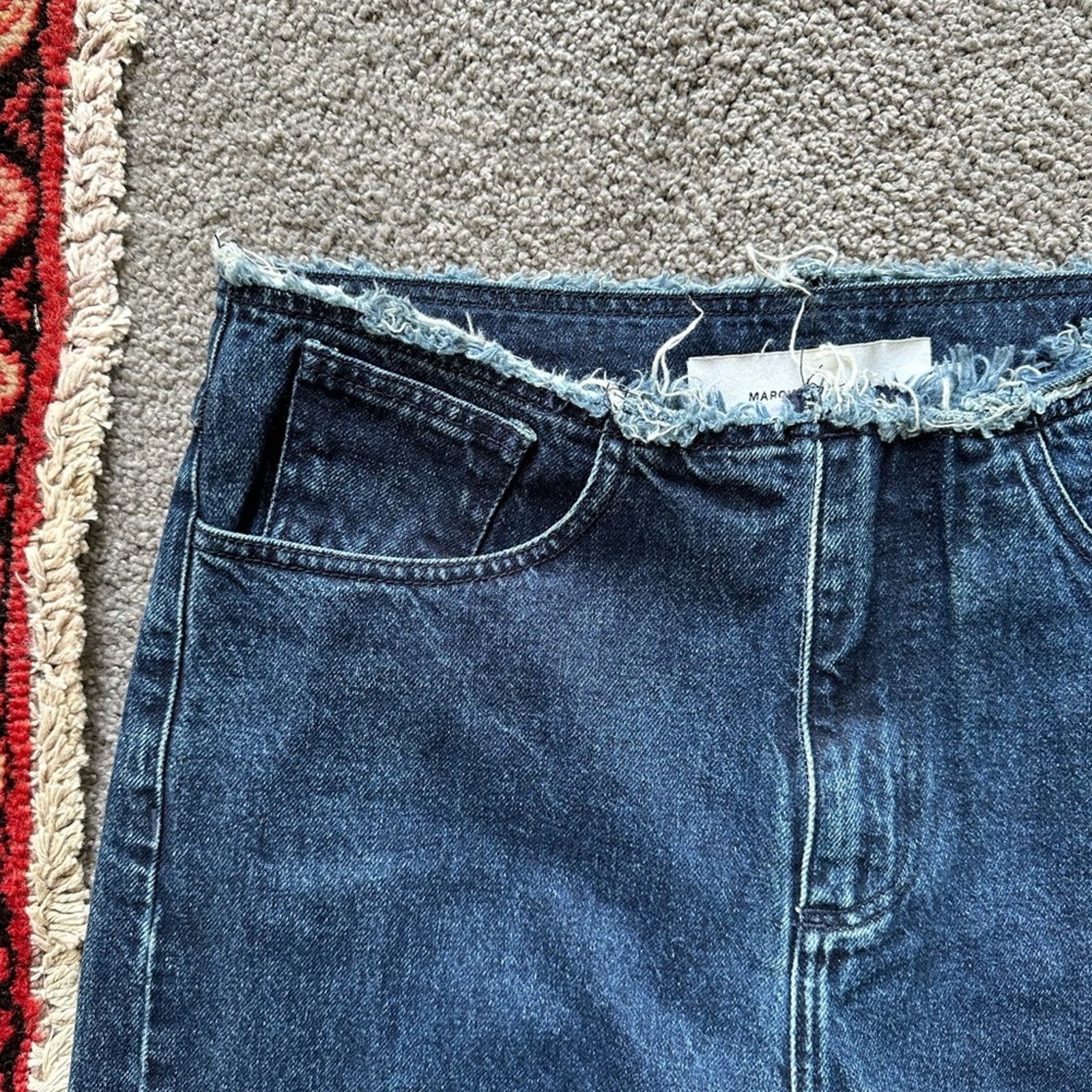 Marques Almeida Waistless Fringe Jeans — image 2 of 8